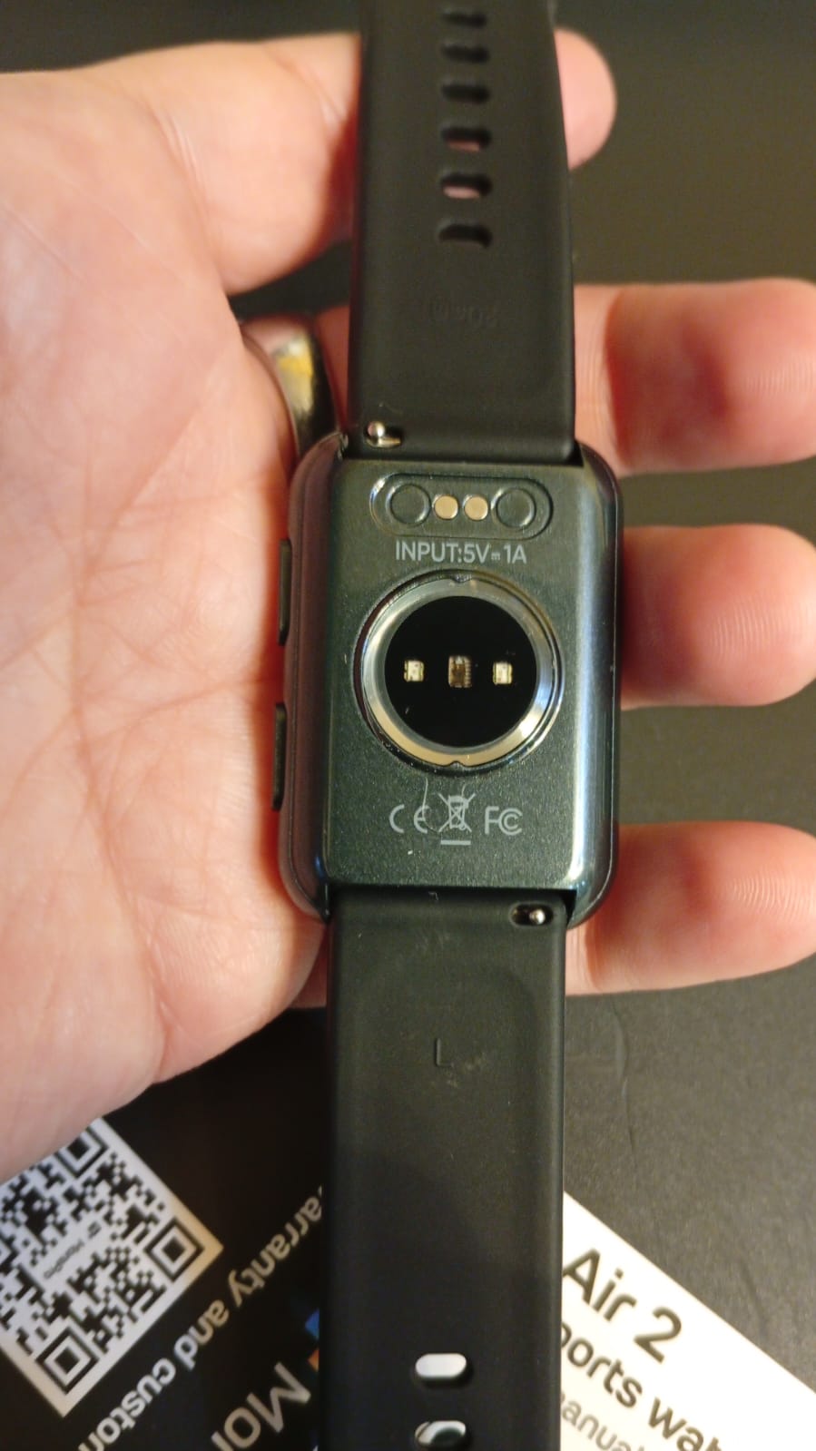 Reloj inteligente, IP68 impermeable, fitness tracker, MorePro AIR2. (NEGRO)