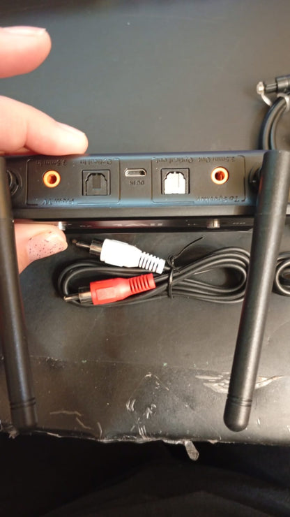 Transmisor Receptor Bluetooth 5.3, adaptador de audio, ent/sal RCA