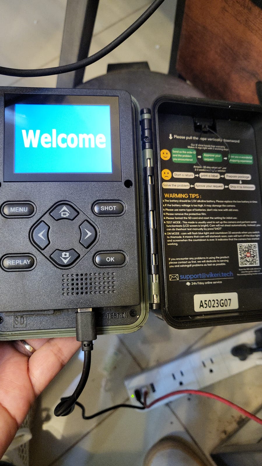 Cámara de rastreo Vikeri 4K de 32 MP con visión nocturna, IP66 con 40 LED infrarrojos sin brillo