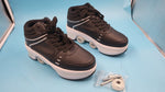 Patines Tipo Tenis Con Ruedas Ocultas Retráctiles EUR 38 25.3CM Negro