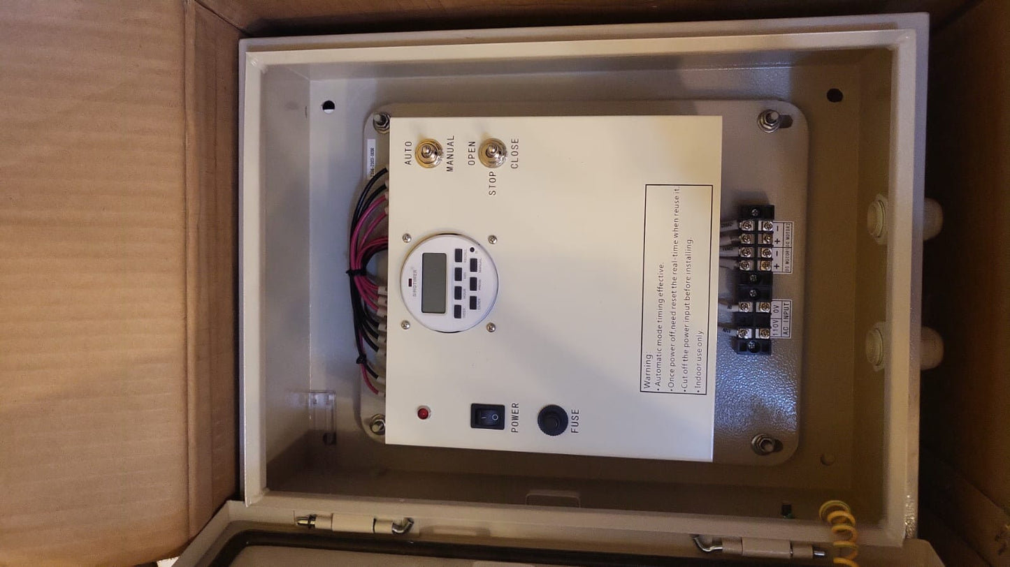 Controlador de temporizador de motor enrollable para invernadero  UYGALAXY