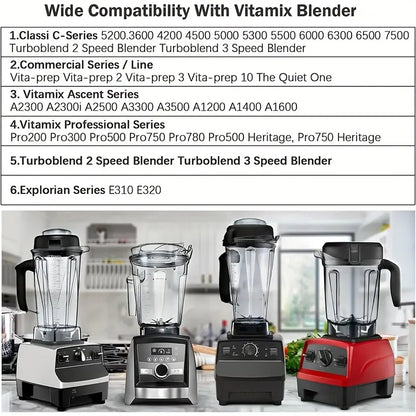 Vaso de licuadora 1.9L Compatible Vitamix 5200 5000 6300 C Series