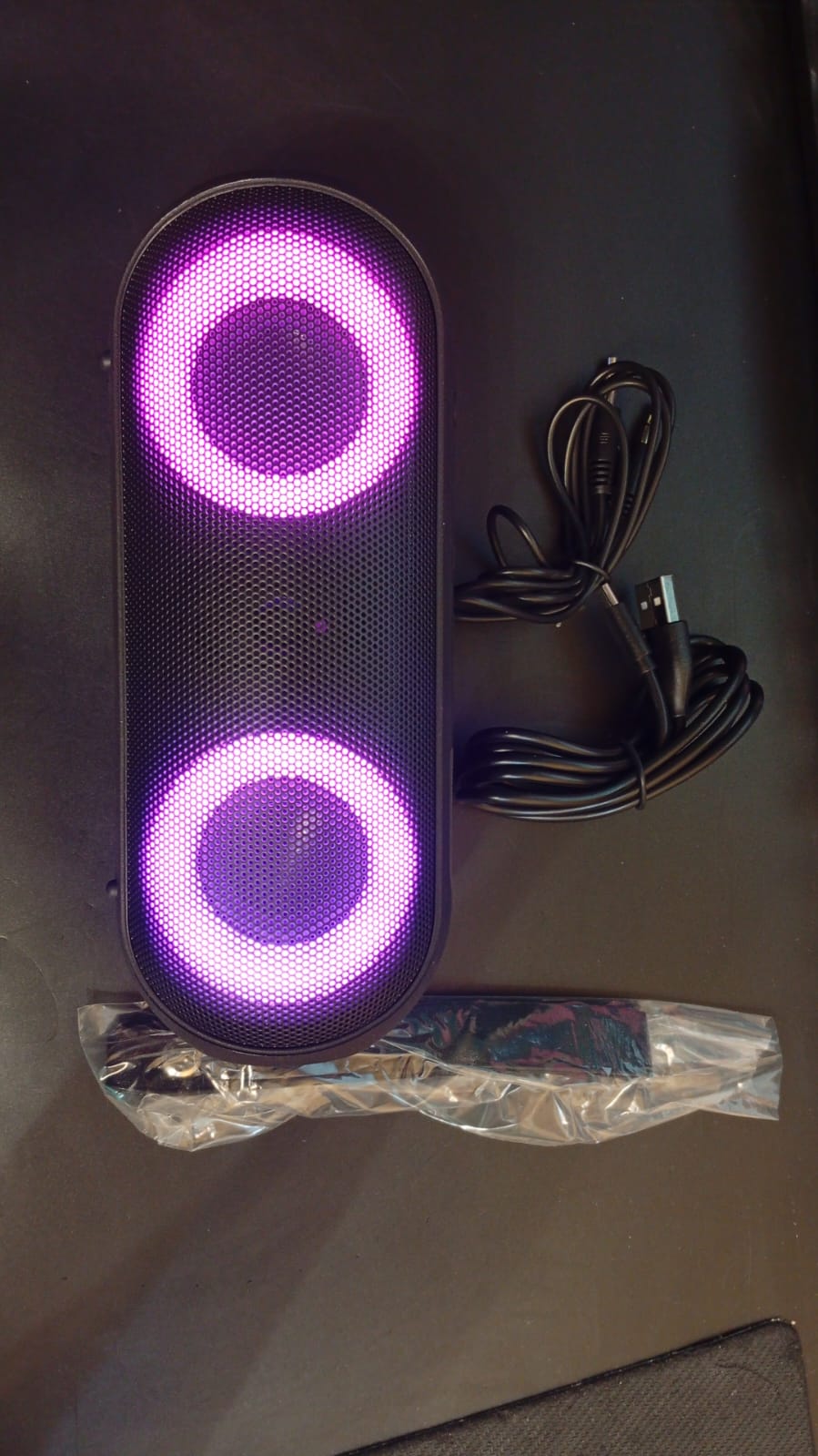 Altavoz portátil Bluetooth, Notabrick VI, RGB Recargable.