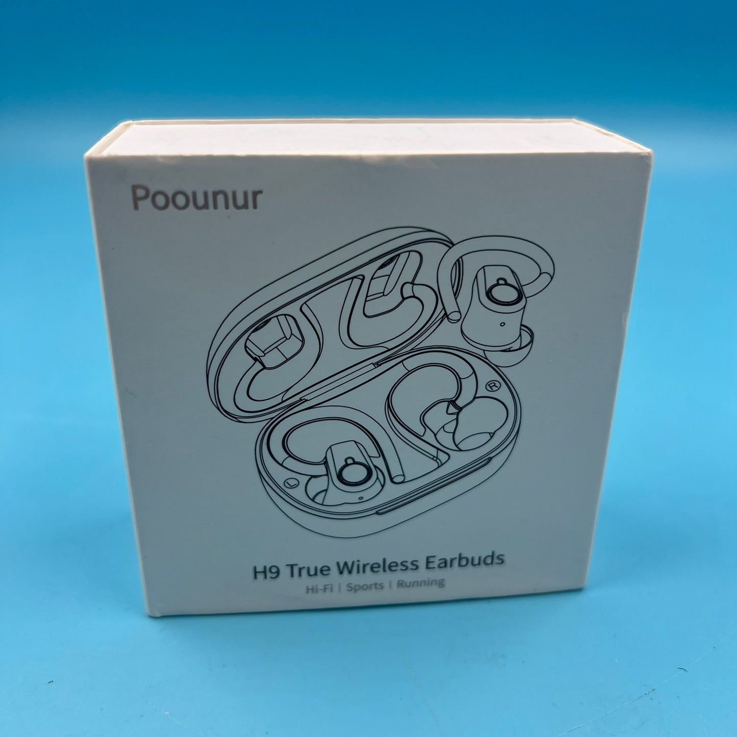 Auriculares inalámbricos Bluetooth Poounur H9 azul