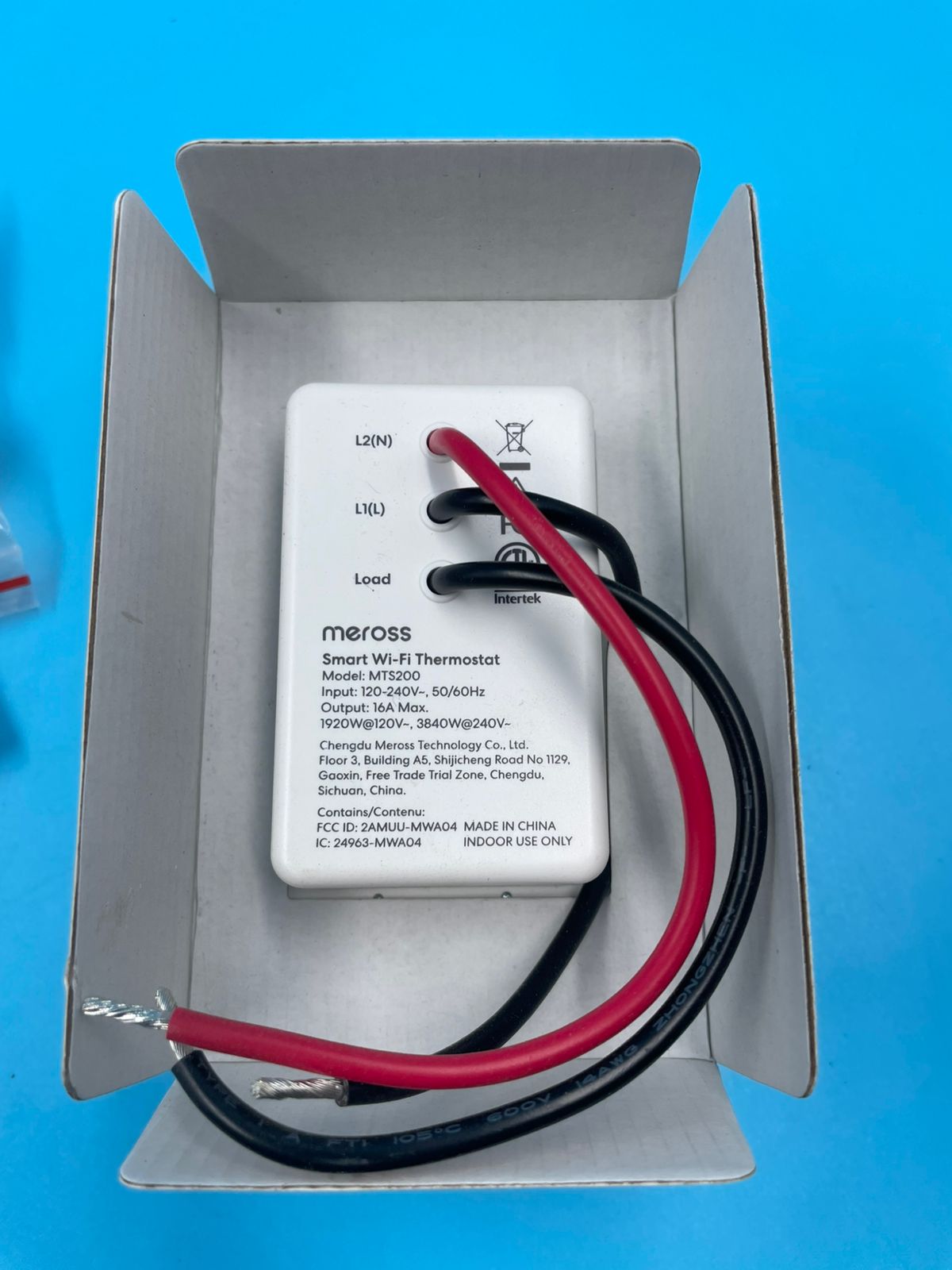 meross - Termostato Inteligente para zócalo eléctrico.