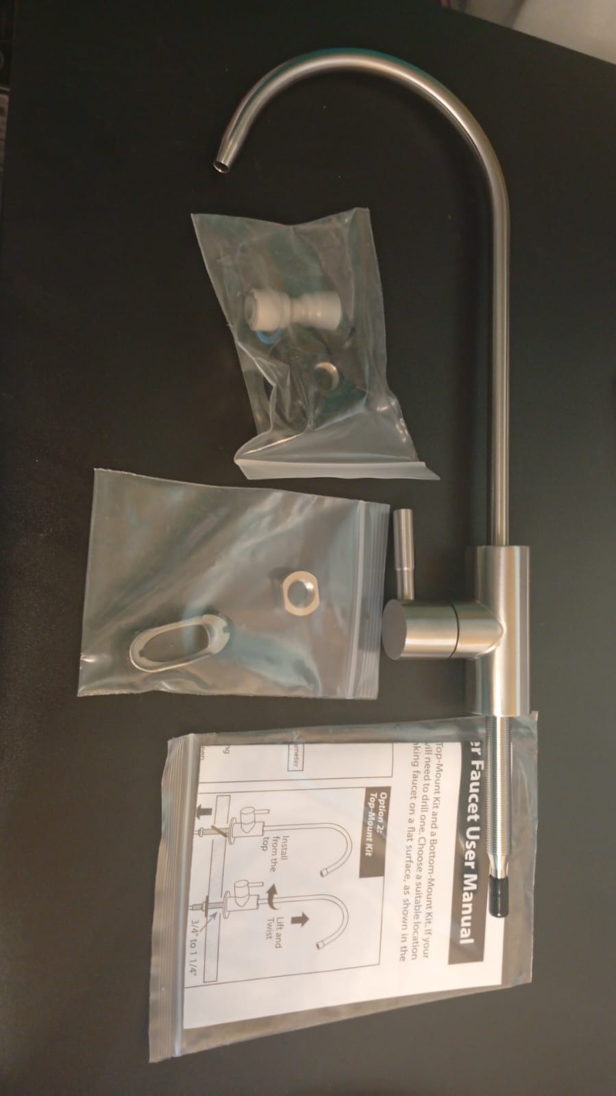 Sistema de ultrafiltración de agua, 4 Etapas, con Grifo Cromado.(USADO).