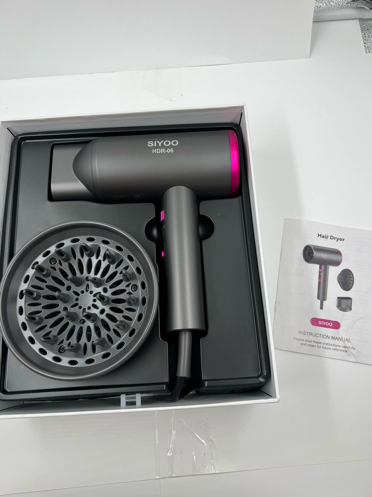SIYOO HDR-06 Secador de pelo profesional con detalle openbox