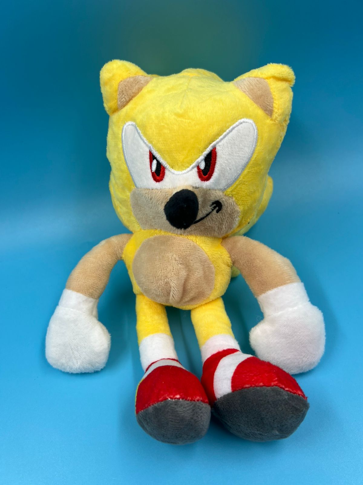 Peluche de Super Sonic 26cmx11cm Sonic amarillo juguete