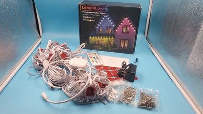 Luces LED permanentes RGB para exteriores, 100 pies LEMONLOVELY