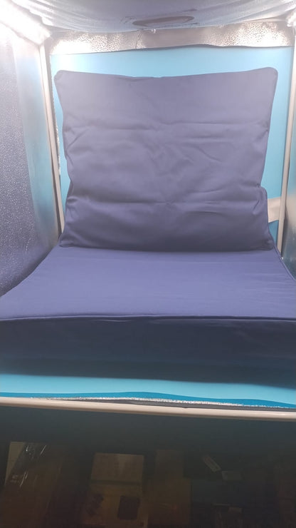 Juego de Cojin 22 X 22, Para silla de jardín, asiento y respaldo.