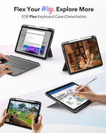 Funda ESR para iPad 10ª  A16 10.9" Gen con Teclado Desmontable