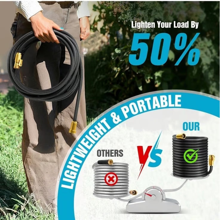 Manguera de jardín de goma extensible de 50ft (15m)