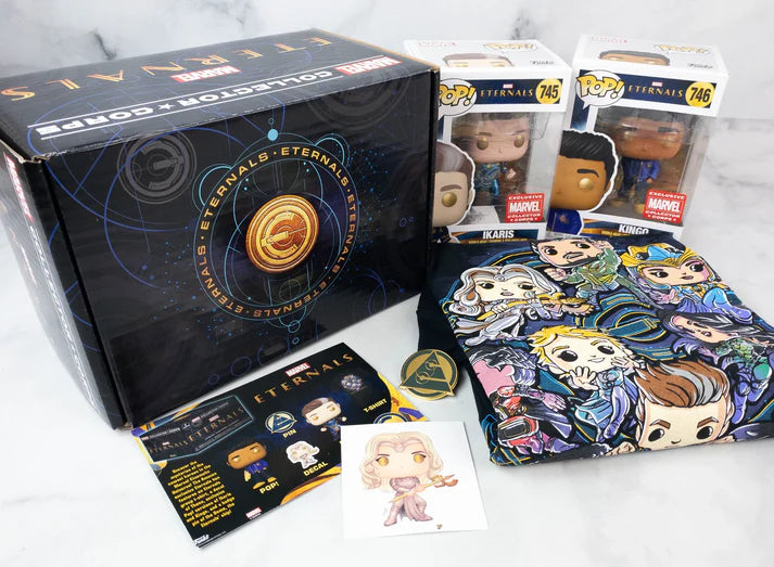 Funko Pop! Marvel: Eternals Collector Corps. Caja de suscripción.