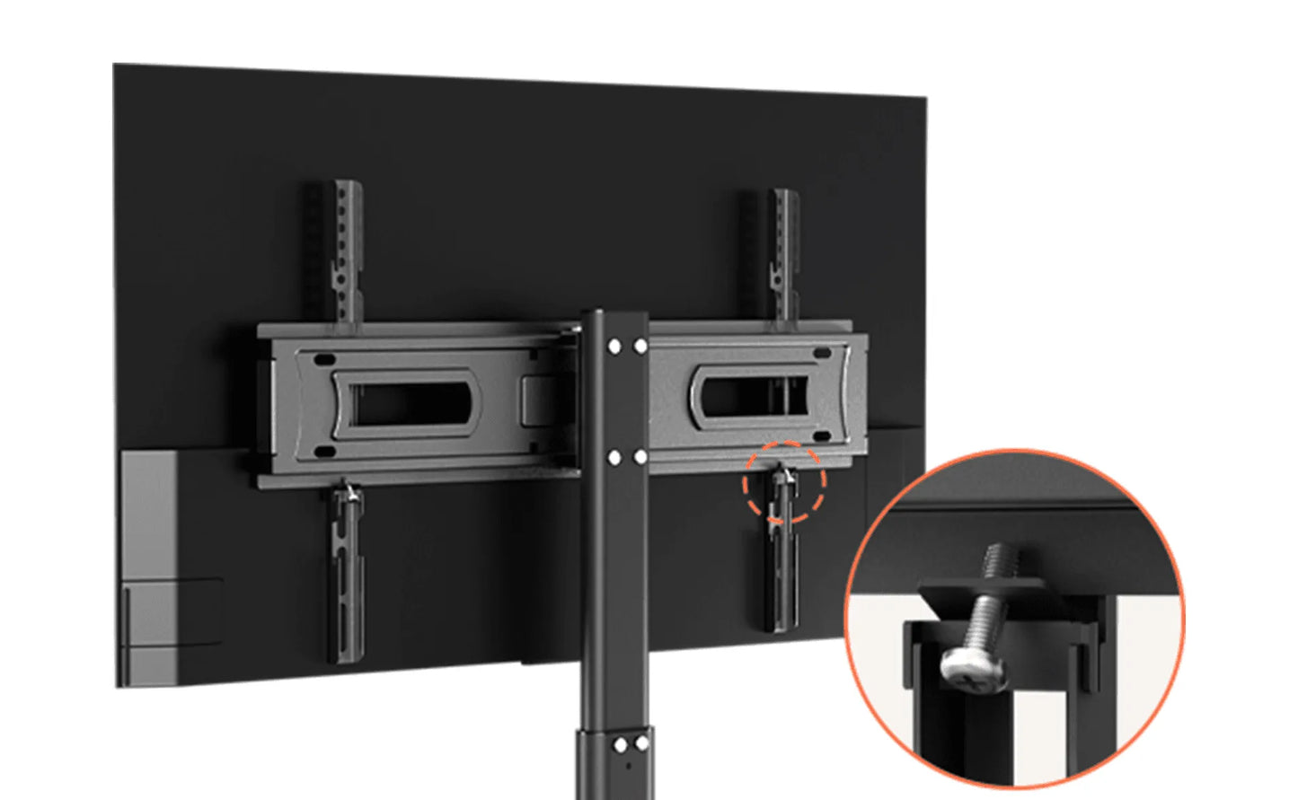 Soporte móvil con ruedas para TV de 26 a 50 pulgadas