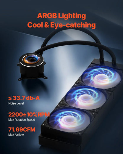 Enfriador para CPU VEVOR YC-01-SS-003 3 ventiladores