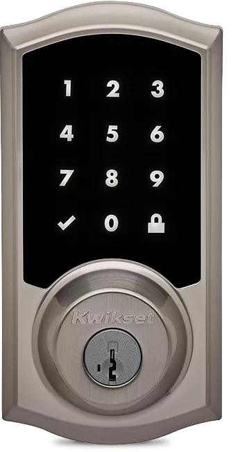 Cerradura inteligente con pantalla táctil. Compatible con Apple HomeKit.