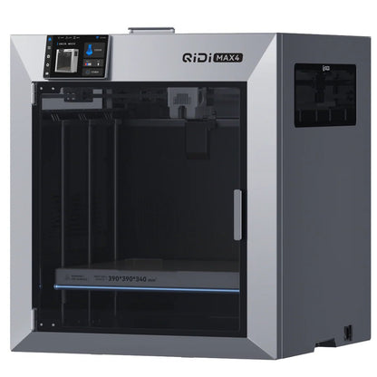 Impresora 3D QIDI Max4 Combo plateada con cámara calefaccionada y almacenamiento de filamento — vista 5