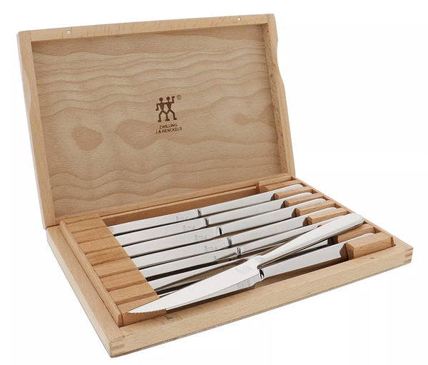 Juego de cuchillos para carne Henckels de acero inoxidable de 8 piezas