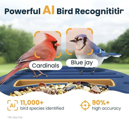 Bird Feeder con Camara AI Solar VINGUYS 2.5K UHD (USADO)