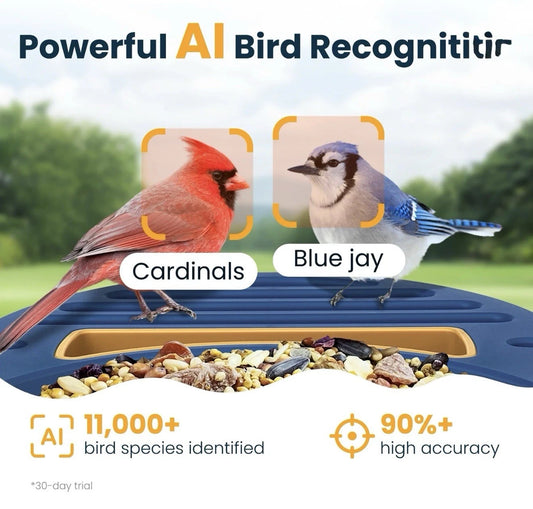 Bird Feeder con Camara AI Solar VINGUYS 2.5K UHD (USADO)