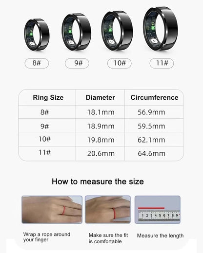 Anillo Inteligente Talla 10 Rastreador de Ejercicio