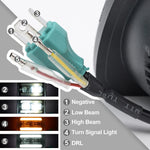 Faros LED 4x6 Pulgadas para Volvo 240 740 760 2 Piezas