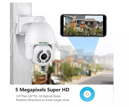 Cámara SV3C 5 MP WiFi PTZ para exteriores,SV3C 5(USADA).
