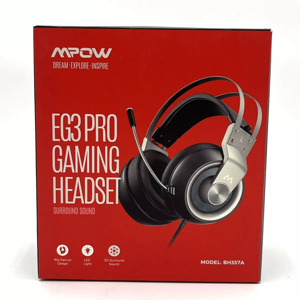 Auriculares para juegos, con sonido envolvente, PS4, Xbox y PC.