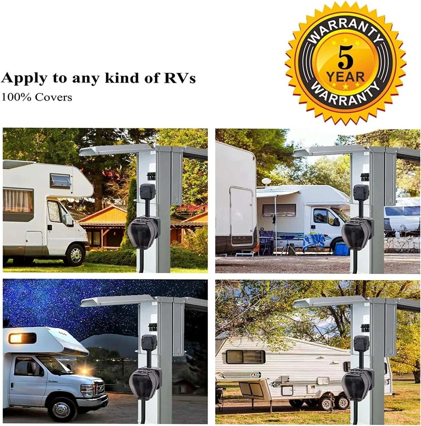 Protector contra sobretensiones AOPEC para RV'S, (DETALLE).