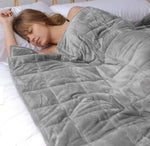 Manta pesada reversible gris, Sedona House, 15 lb, 48 x 72".