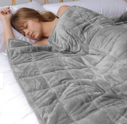 Manta pesada reversible gris, Sedona House, 15 lb, 48 x 72".
