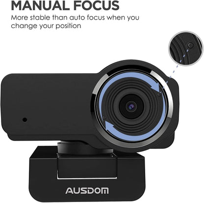 AUSDOM Cámara Web Full HD 1080p (USADO)