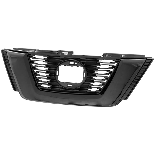 Rejilla para Nissan Rogue 2018-2019, Color negro, (DETALLE).