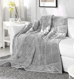 Manta pesada reversible gris, Sedona House, 15 lb, 48 x 72".