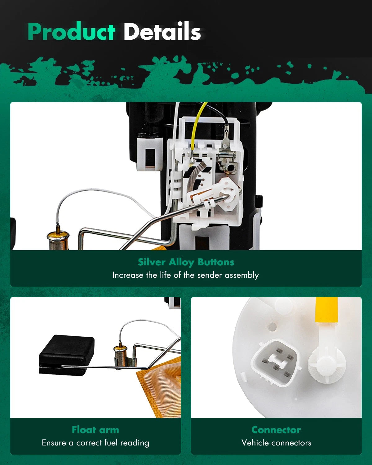 Bomba de combustible eléctrica, 2.3L, 3.0L, 3.2L, Accord 98-01-02