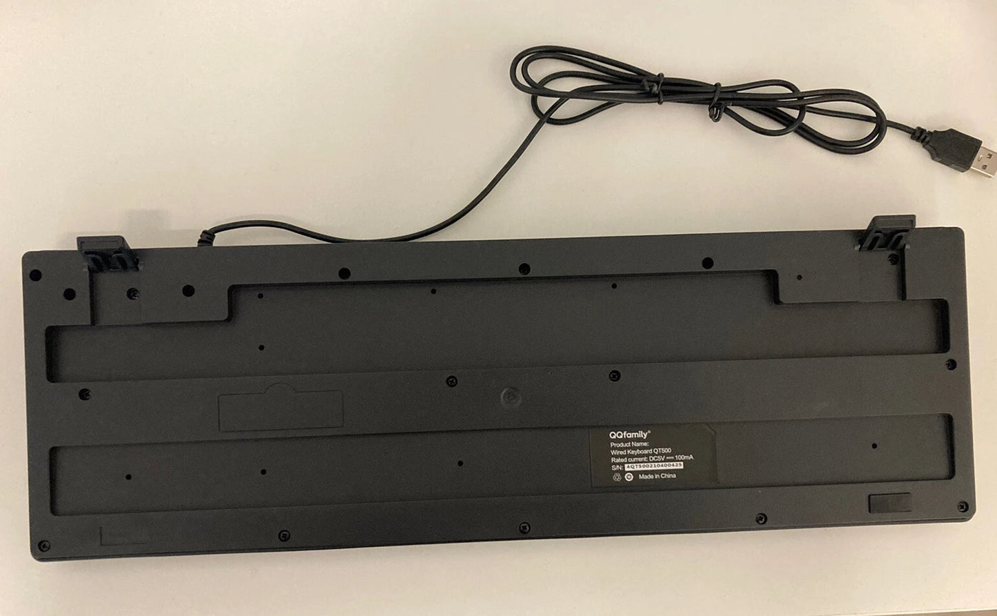 Teclado con cable USB QQfamily QT500- WIRED KEYBOARD.