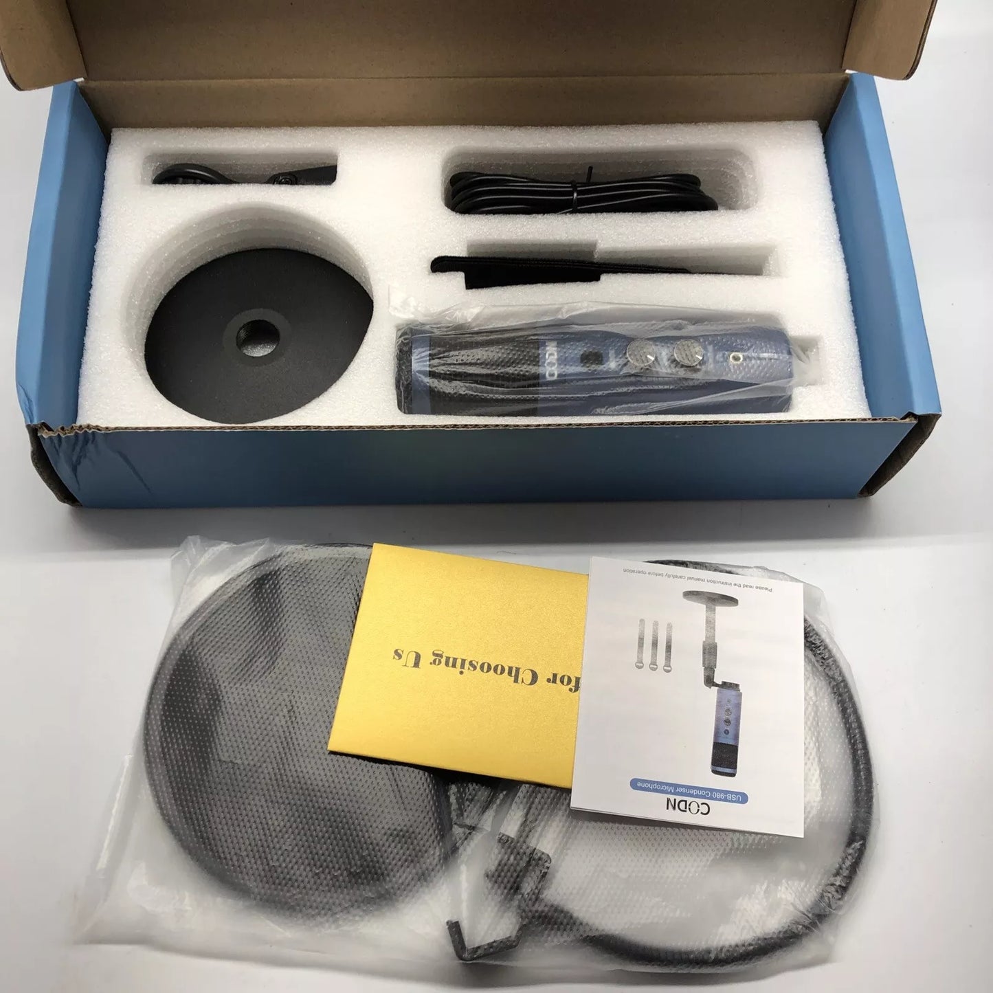 Micrófono condensador USB de escritorio CODN