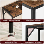 Mesa Consola Delgada con Carga USB Color Madera 1 metro.