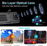 Dash Cam Espejo 12″ Frontal y Trasera 1080p 64 GB
