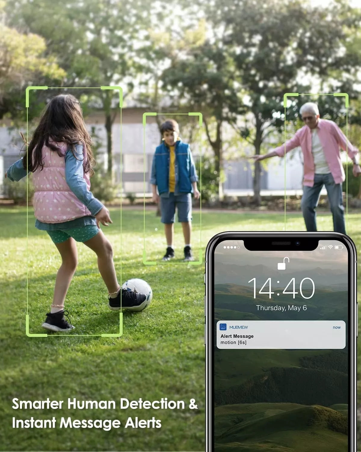Cámara Timbre Inalámbrica MUBVIEW con Timbre 2K HD