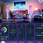 Lámpara de Piso, LED RGB, Tema Patriótico, Control remoto.
