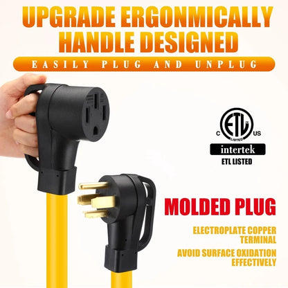 Cable adaptador, NEMA 14-30P a NEMA 14-50R EV (USADO).