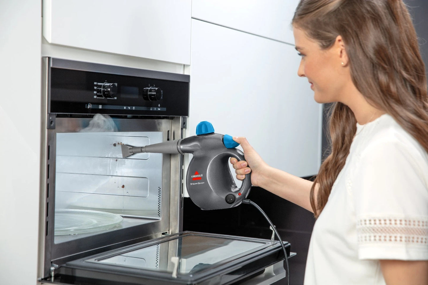 Limpiador y desinfectante de vapor portátil BISSELL.