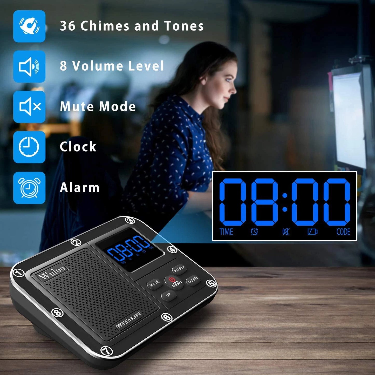 Sistema de alarmas de entrada de alcance Wuloo.