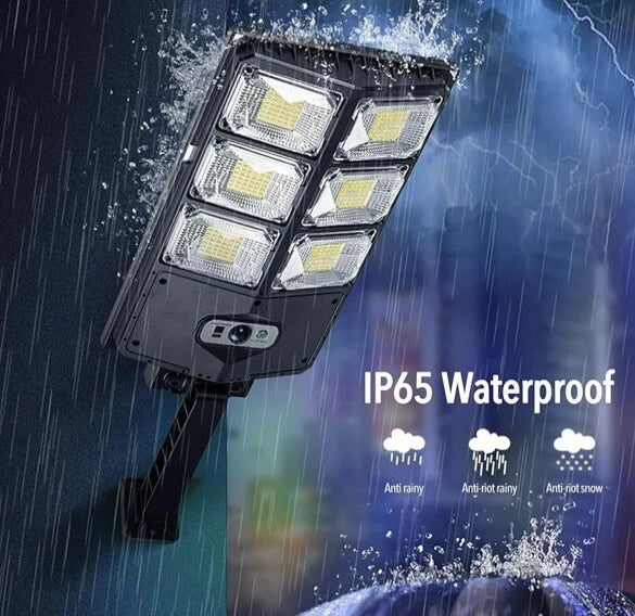 Luces solares para exteriores farola 504 LED W789B-3