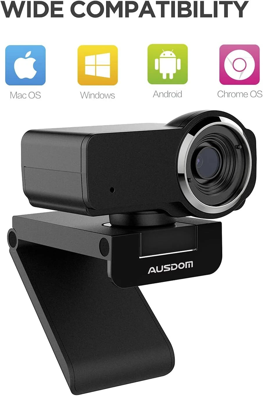 AUSDOM Cámara Web Full HD 1080p (USADO)