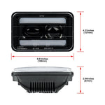 Faros LED 4x6 Pulgadas para Volvo 240 740 760 2 Piezas