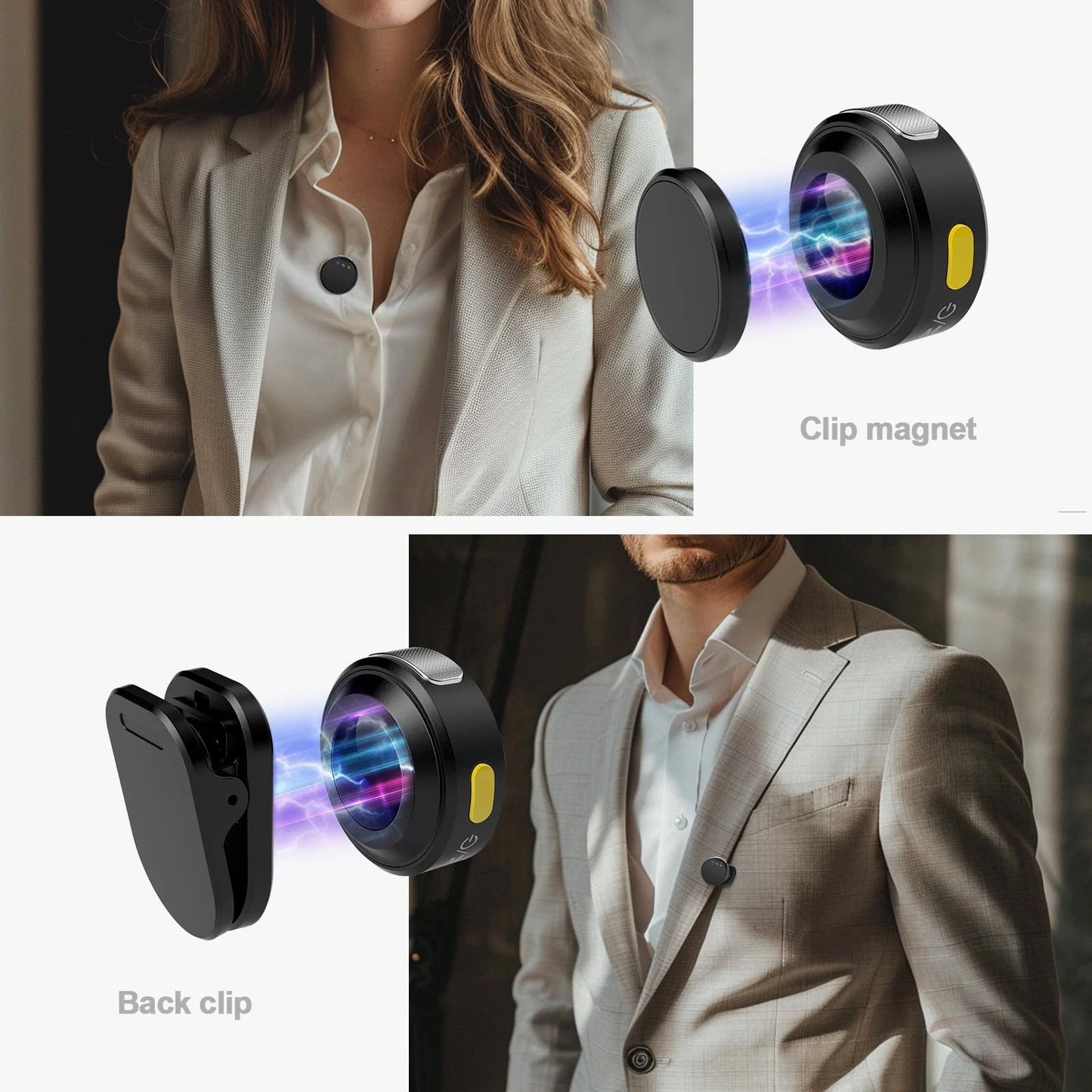 Micrófono Lavalier Inalámbrico para iPhone/Android.