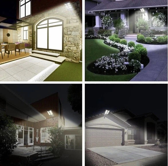 Luces solares para exteriores farola 504 LED W789B-3