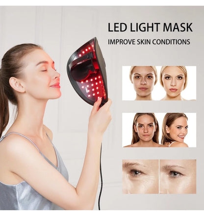 Mascarilla facial de terapia de luz LED